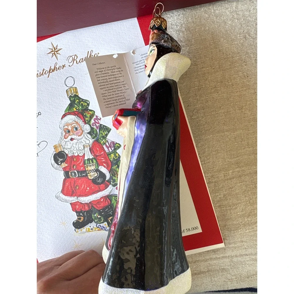 Christopher Radko Signed Limited Edition Disney Snow White Ornament Set Box